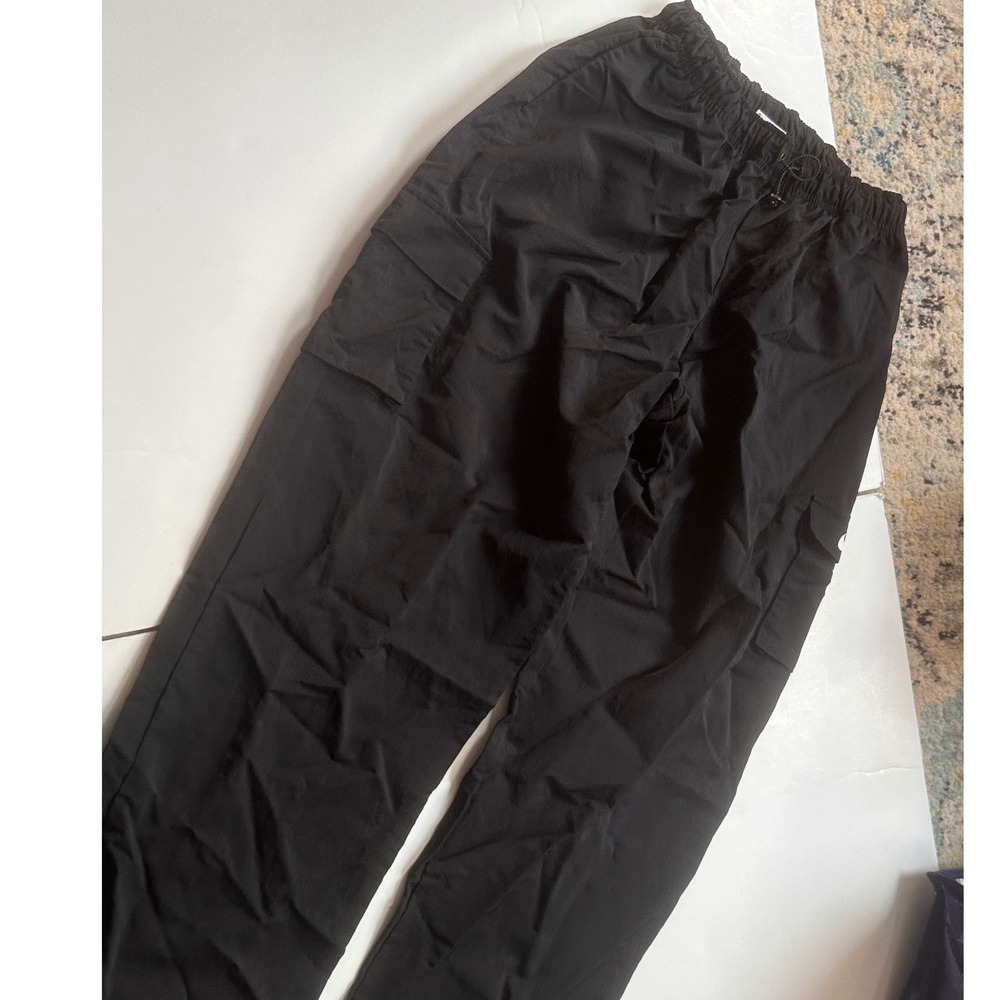 Nike Mens Sportswear Utility Cargo Pants Black‎ Nylon Drawstring Swoosh Medium